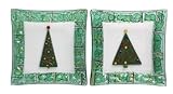 Gorham Christmas Splendor S/2 Sq Plates, 6