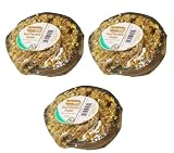 SET OF 3 HALF COCONUT SEED FEEDERS FOR WILD BIRDS. GARDEN PATIO WINTER FOOD