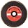 Merit Mini Powerflex Abrasive Flap Disc, Type 27, Metal Hub Quick Change (Asymmetrical), Fiber Backing, Zirconia Alumina