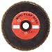 Merit Mini Powerflex Abrasive Flap Disc, Type 27, Metal Hub Quick Change (Asymmetrical), Fiber Backing, Zirconia Alumina