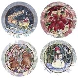 Set of Four Christmas Traditions II Occasion Coasters - Style VKMC20