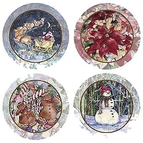 Set of Four Christmas Traditions II Occasion Coasters - Style VKMC20 by Thirstystone