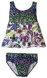 Flap Happy Girls 2-6x Tankini With Ruffle Swimsuit