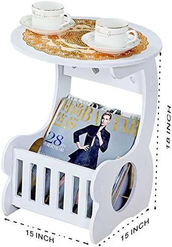 Multifunctional Sofa Table,Console Tables, End Tables,Coffee Tables,Modern,White,15x15x18inch,pack of 1,by CYacrylic