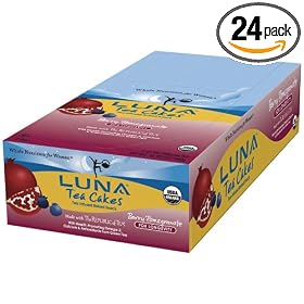 Luna Tea Cakes, Tea Infused Baked Snack, 1.41-Ounce Bars
