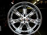 22 Triple Chrome Wheels Rims for 2007-2008 Chevrolet Tahoe, 2007-2008 GMC Yukon, 2007-2008 Escalade, 2007-2008 Silverado, 2007-2008 Suburban, 2007-2008 Denali, 2007-2008 Denali XL, 2003-2008 Expedition, 2003-2008 F150, 2003-2008 Navigator 22x9.5 6-135/6-139.7 ET 30 87.1 Centerbore. FREE SHIPPING.