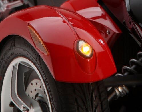 Can-Am Spyder RS Dual Intensity LED Conversion Kit For Front Fender Tips - Running/Turn Signals-Amber LED bulbs included