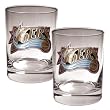 Philadelphia 76ers 2pc Rocks Glass Set - Primary Logo NBA Basketball