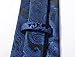 Coxeer® Men's Paisleyc Prom Necktie Sets :Cufflinks+pocket Square+cufflinks (Deep Blue)