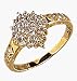 Jewelry : Avon 1/4 Carat Diamond Pear-Shape Cluster Ring Size 5