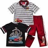 Disney Pixar Cars 3-piece Polo Set with Zip-Off Pants