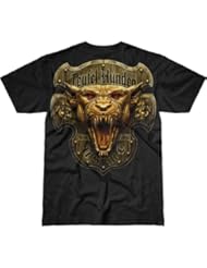 7.62 Design Mens T-Shirt USMC Devil Dog Black Medium