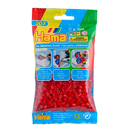 Hama Beads Red (1000 Midi Beads)