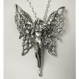Sterling Silver Fairy with Filigree Wings, Made in the USA