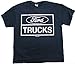 Ford Truck Weathered Logo T-Shirt (Navy Blue, XL)