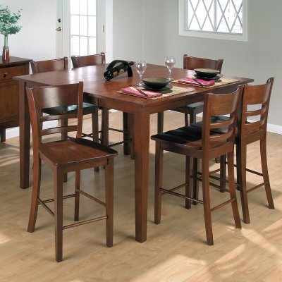 Counter Height Chairs on Jofran Bailey Counter Height Dining Table And 6 Chairs
