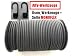 8mm Expanderseil schwarz 20m + 10 Spiralhaken Gummiseil Planenseil Haken Seil