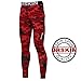 [DRSKIN] DMRB03 S Compression Tight Pants Base Layer Running Leggings Men Women (S, Red)
