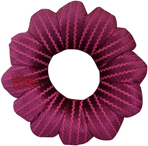 Total Pillow 2016 Exclusive Design - Microbead Travel Pillow or Use at Home to Support Your Neck, Back and Knees - Cranberry Waves