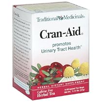 Traditional Medicinals Organic Cran Aid Herbal Tea, 16-Count Wrapped Tea Bags (Pack of 6)