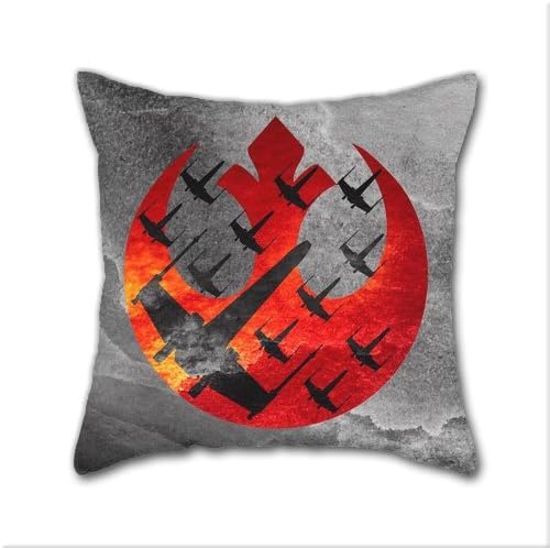 Natural cotton DIY Decorative Pillow Cases,Star Wars Wraith Squadron In The Clouds Cotton Linen Square Throw Pillow Case ,Cover Size:18 x 18 Inch(45cm x 45cm)