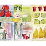 Magic Slice Non-Slip Flexible Cutting Board, Gourmet Size 12″ x 15″, Herb Garden by Michael Clark