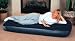 SINGLE size flocked air bed - built in pillow - built in pump Image