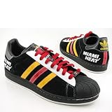 Adidas Mens Superstar Heat Casual Shoe Black, Red, Yellow