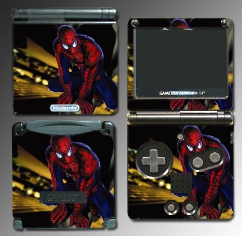 Spiderman 3 Spider-man game Vinyl Decal Skin Protector Cover #2 for Nintendo GBA SP Gameboy Advance Game Boy