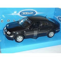 VW VOLKSWAGEN BORA LIMOUSINE SCHWARZ 1/24 WELLY MODELLAUTO MODELL AUTO