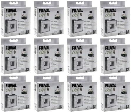 Hagen 12-Pack Fluval Chi 3-Piece Aquarium Water Filter Pads and Foam Filter