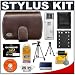 Olympus Stylus Premium Dark Brown Leather Case with 1GB Card + LI-42B Battery + Accessory Kit for 1200, 850 SW, 840, 830, 820, 790 SW, 770 SW, FE-350, FE-340, FE-320, FE-300, FE-290, FE-280 Digital Camera