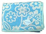 日繊商工 TROUSSEAU サラフラ バスタオル ブルー QLT-12051
