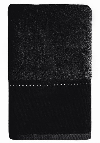 M&ouml;ve 029608688199_50100 Crystal Collection Kristallreihe mit Swarovski Handtuch 50 x 100 cm, schwarz