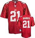 Tiki Barber Red Reebok NFL Replica New York Giants Jersey