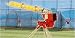 Heater Trend Sports Softball Pitching Machine and Xtender 24 Home Batting Cage