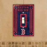 Boston Red Sox - MLB Art Glass Single Switch Plate Cover