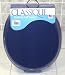 GINSEY CLASSIQUE STANDARD ROUND CUSHION SOFT PADDED TOILET SEAT - NAVY BLUE