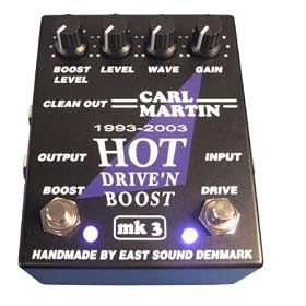 Carl Martin Hot Driven Boost MK3 Tube Amp Distortion Pedal Dual Drive Boost Built Power Supply by Carl Martin