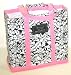 Bungalow Scout - Mini Deano Tote Bag - French Twist Black / Pink Faux Leather Trim - 12545