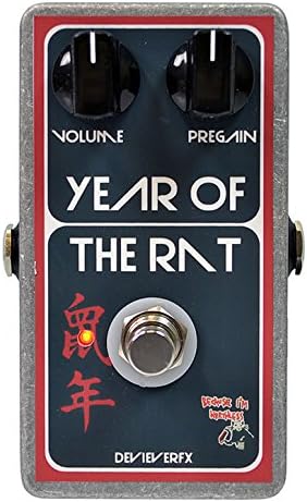 Devi Ever FX Year of The Rat Pedal Bundle w/ 4 free Items: StageTrix Setting Saver Pen, StageTrix Pedal Fastener, 2x Hosa Patch Cables