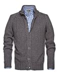 H.E. Homini Emerito Mens Cable-knit Cardigan