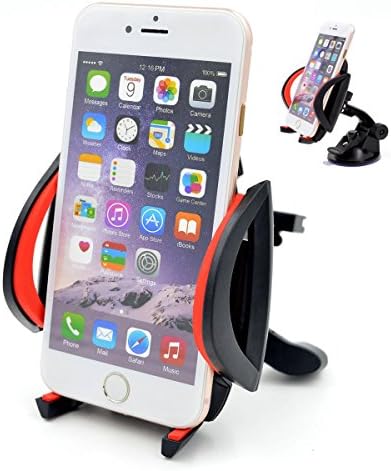 Binfrog 3 in 1 Multifunction Car Mount Holder Cradle for 3-6 Inch Cell Phone and GPS Navigation Universal (C1X2AR)