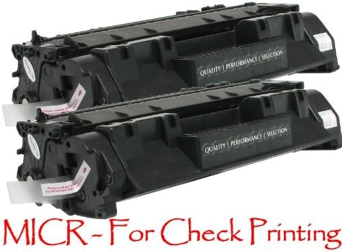 NE IMAGE© - (2 PACK) Compatible MICR Toner Cartridge Replacements for HP CE505A (05A) for LaserJet P2035, P2035n, P2055dn, P2055x Printers