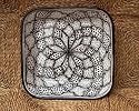Le Souk Ceramique ~ Black Tie 12" Square Serving Bowl
