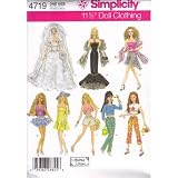 Simplicity 4719 11 1/2 Doll Clothing