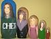 Cher Russian Nesting Doll Hand Made 5 Pcs / 6 - 7 in  * #m1v22