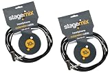 Elite Core EC-HEX10 Standard 10' Headphone Extension Cables (2 Pack) 1/4 TRS R/A M - 3.5MM F