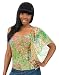 Apple Bottoms Allover Print One Sleeve Tube Top Multi-Color L