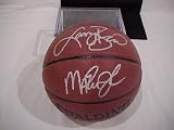 Magic Johnson & Larry Bird Autographed Hand Signed Basketball - Lakers Vs Celtics
